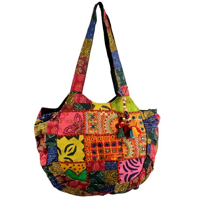 Cotton Orange & pink Banjara Shoulder Bag