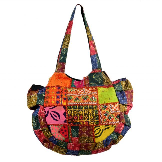 Cotton Orange & yellow Banjara Shoulder Bag