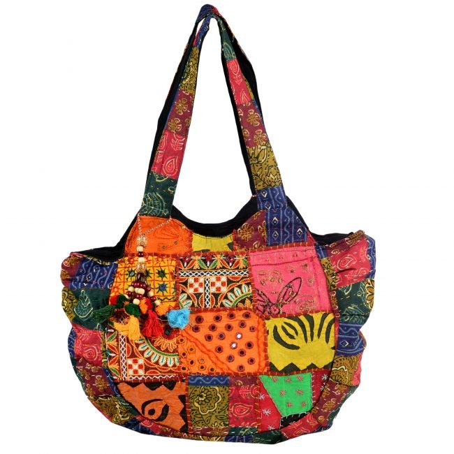 Cotton Orange & pink Banjara Shoulder Bag
