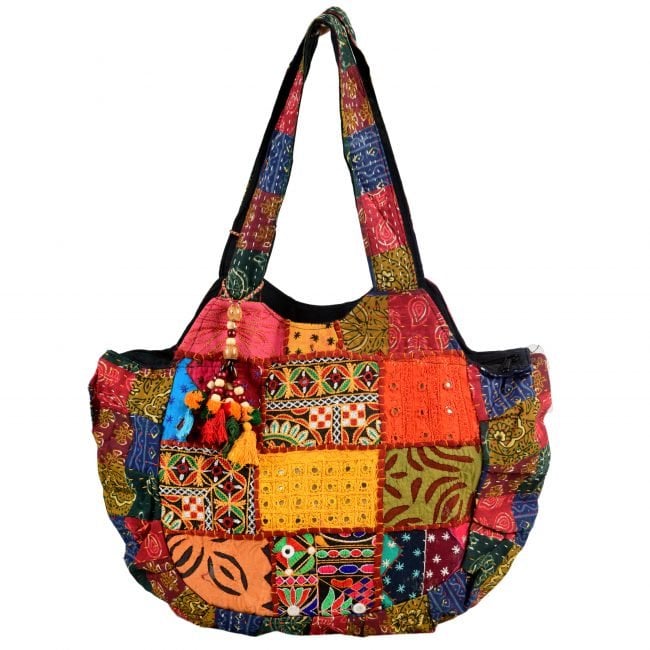 Cotton Yellow & Green Banjara Shoulder Bag