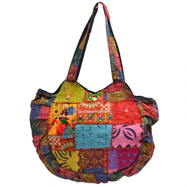 Handcrafted Multicolor Cotton Banjara Tote Bag
