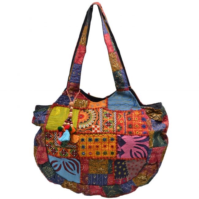 Handcrafted Multicolor Cotton Banjara Tote Bag