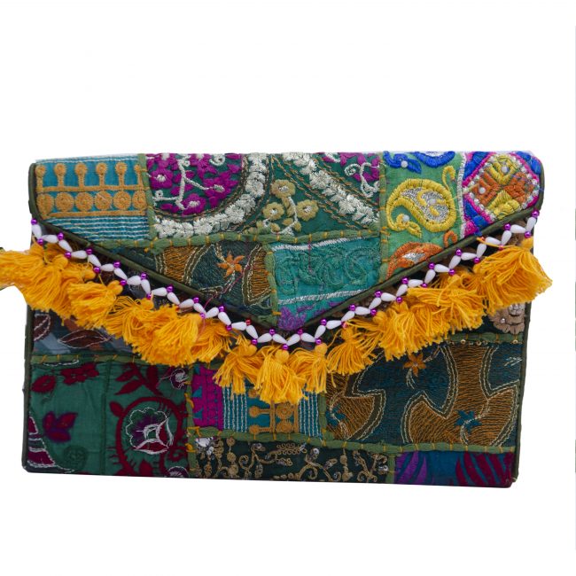 Handmade Cotton Multicolor Large Bag