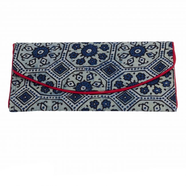 Handcrafted Cotton Kanta Work Cluch