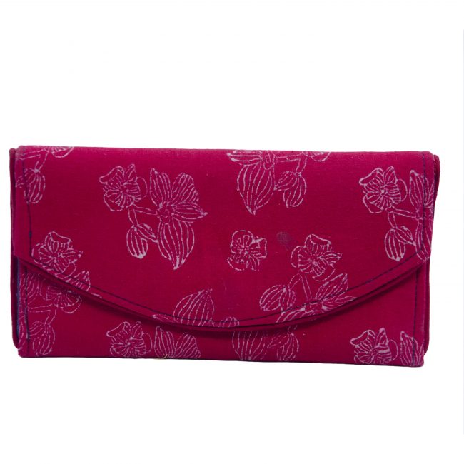Handwoven Kantha Work Multicolor Small Cotton Clutch Purse