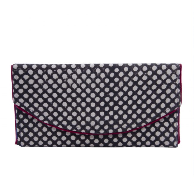 Handwoven Kantha Work Multicolor Small Cotton Clutch Purse