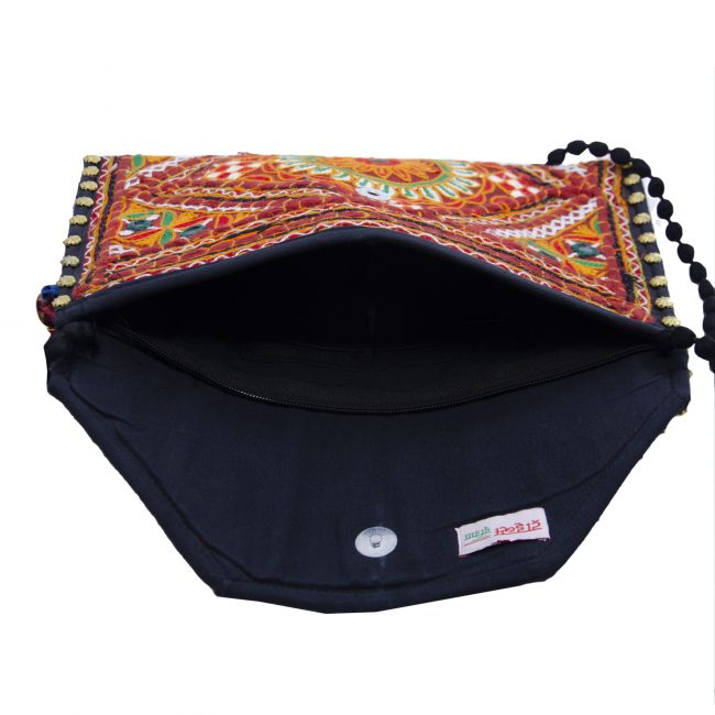 Handcrafted Cotton Multicolor Small Purse