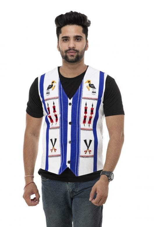 Cotton Lotha White Waist Coat