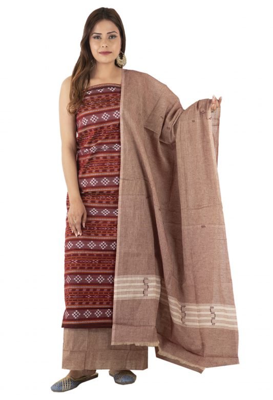 Cotton Samablpuri Sapta Dress Set