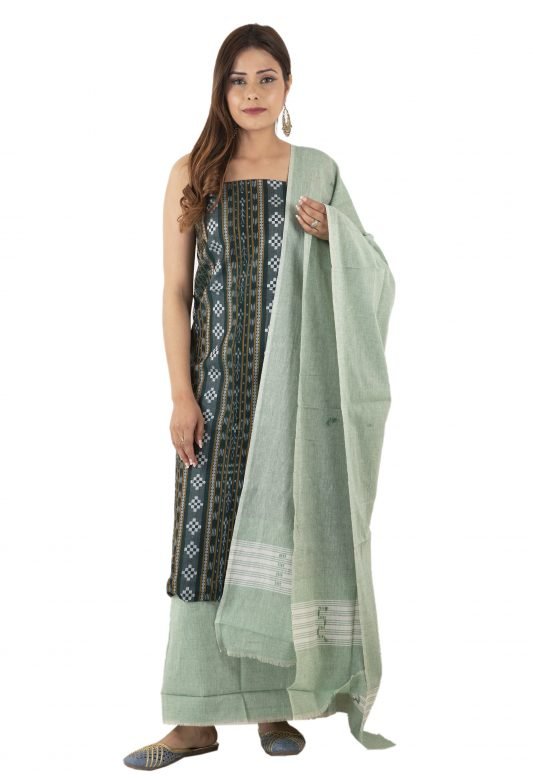 Cotton Samablpuri Sapta Dress Set