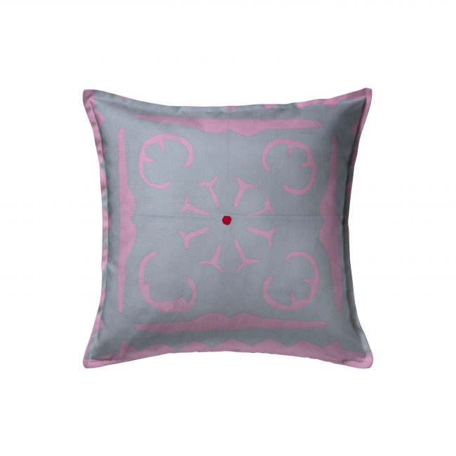 Handcrafted Cotton Grey Cushion Cover