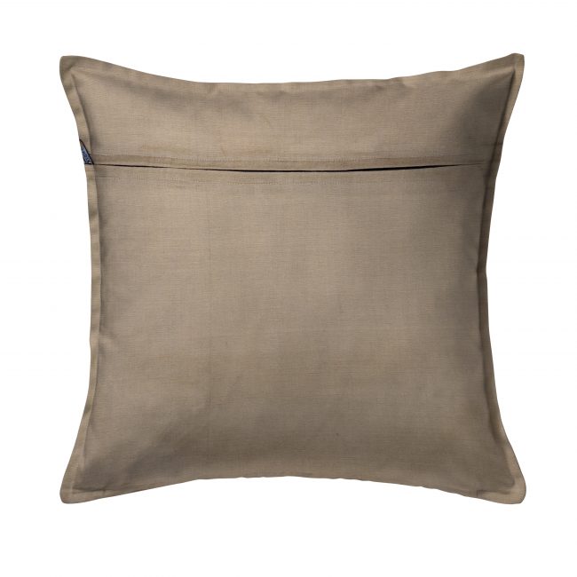 Handcrafted Cotton Brown Cushion Cover