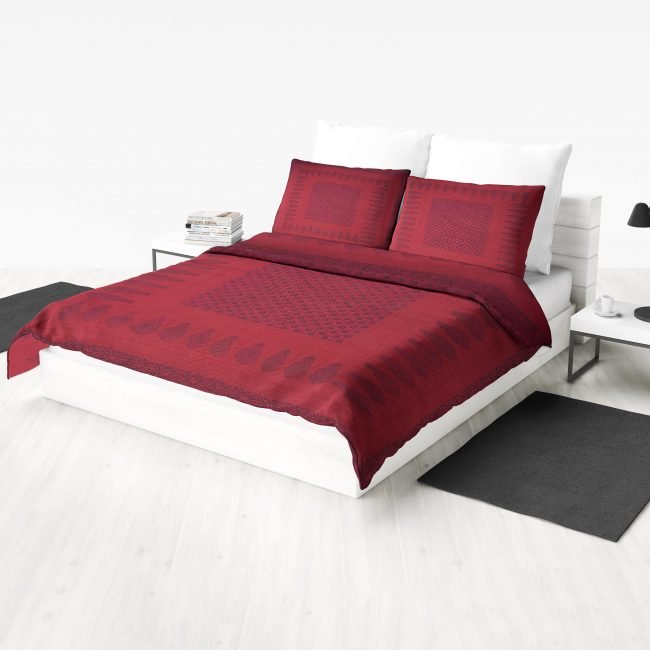 Cotton Bagh Print Double Bedsheet Home Decoration