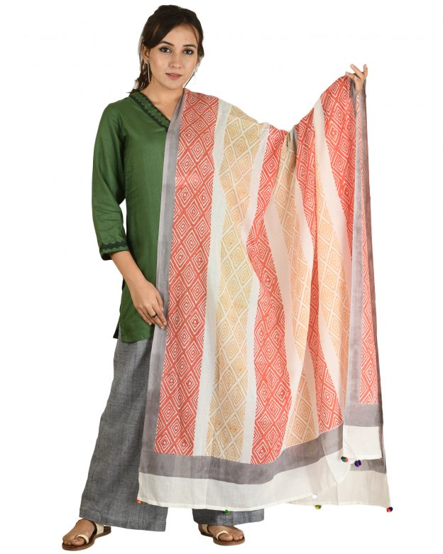 Cotton Multicolor Stole