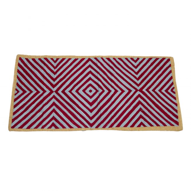 Handcrafted Cotton & Jute Braided Multicolor Rug