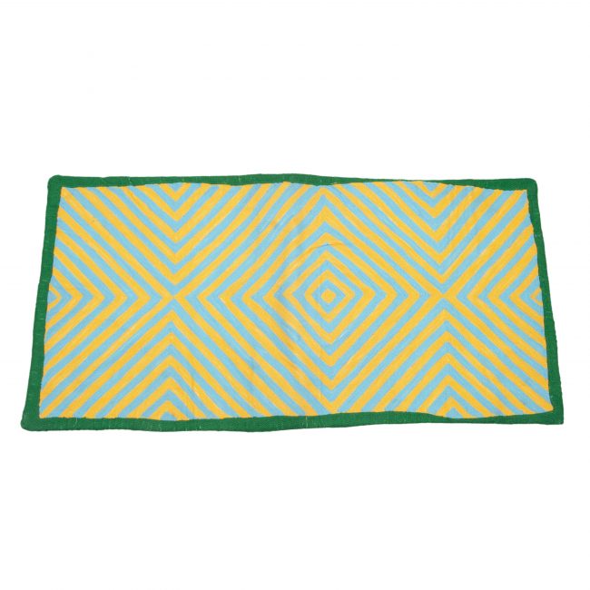 Handcrafted Cotton & Jute Braided Multicolor Rug