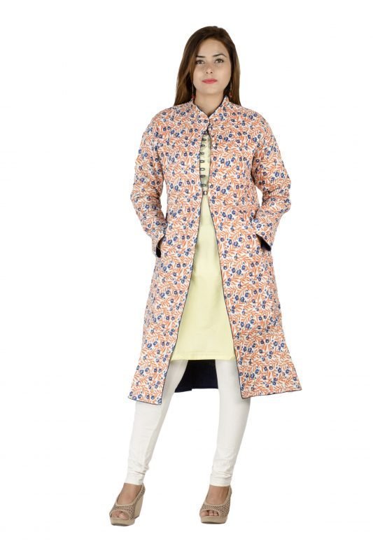 Multi colored Block Printed Jacket