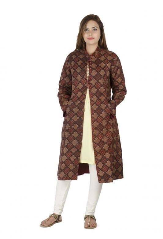 Multi colored Block Printed Jacket
