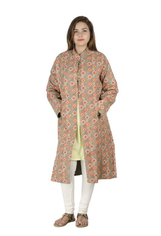 Multi colored Block Printed Jacket