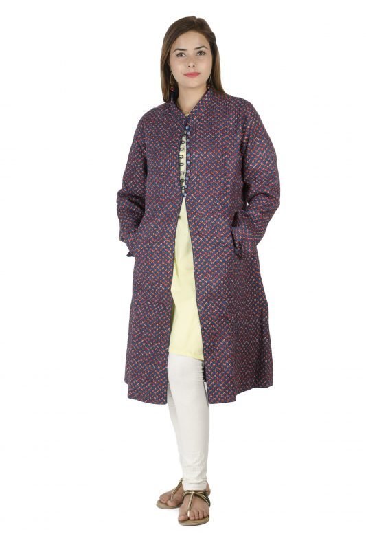 Multi colored Block Printed Jacket