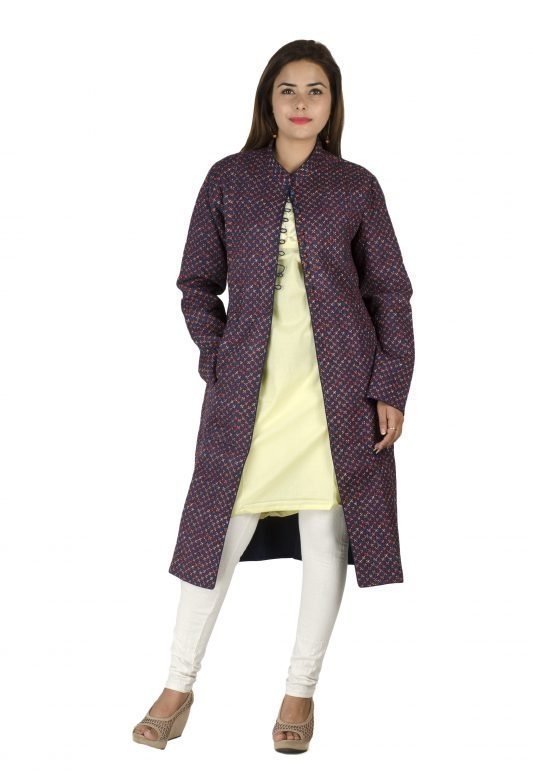 Multi colored Block Printed Jacket