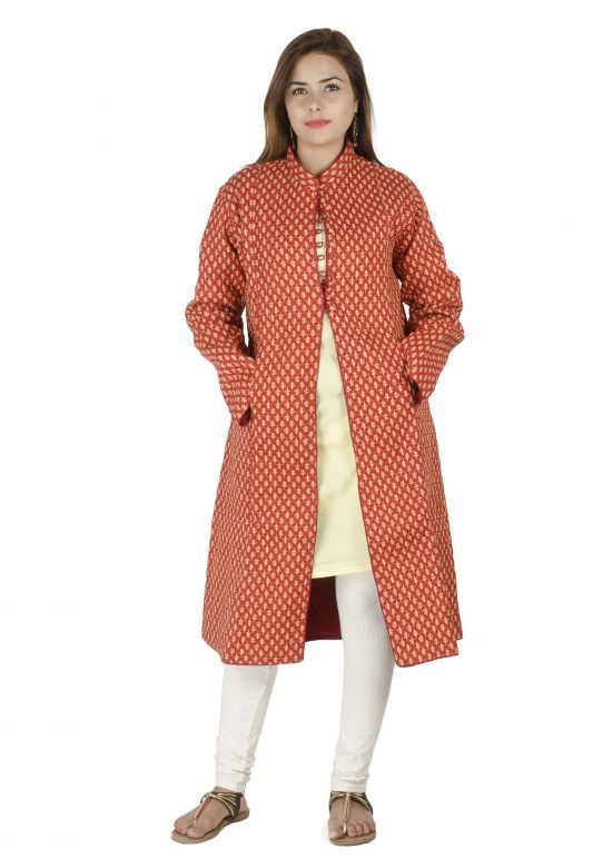 Multi colored Block Printed Jacket