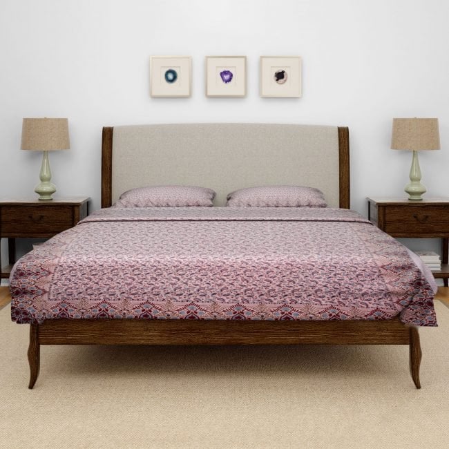 Hand Crafted Cotton Single Bed Cover