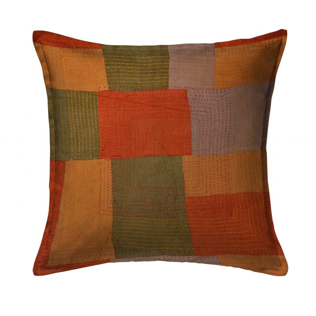 Handcrafted Cotton Multicolor Cushion Cover