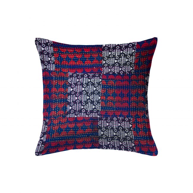 Handcrafted Cotton Multicolor Cushion Cover