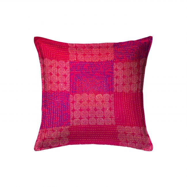 Handcrafted Cotton Multicolor Cushion Cover