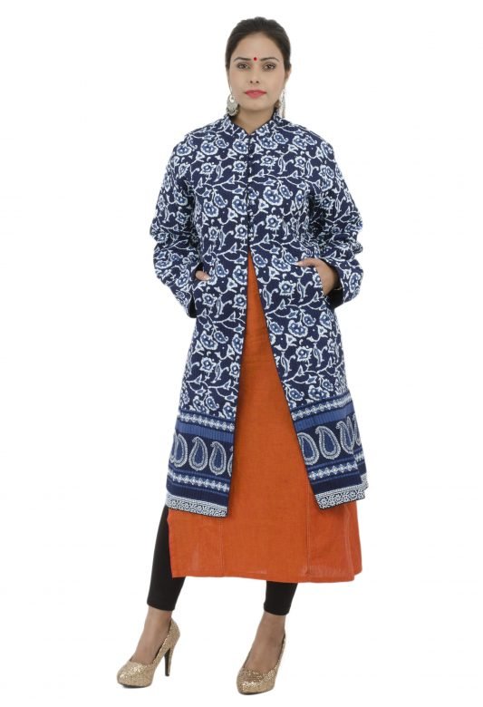 Multi colored Block Printed Jacket