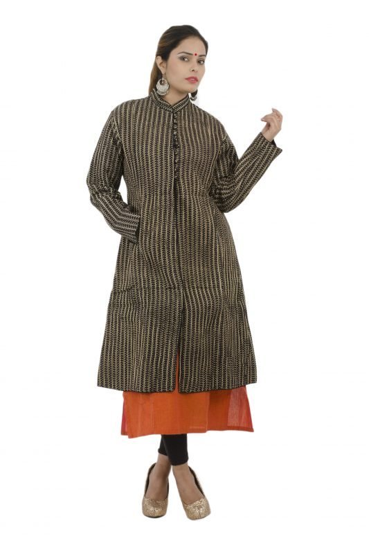 Multi colored Block Printed Jacket