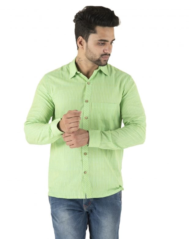 Cotton Green Regular Fit Long Sleeve Shirt - S