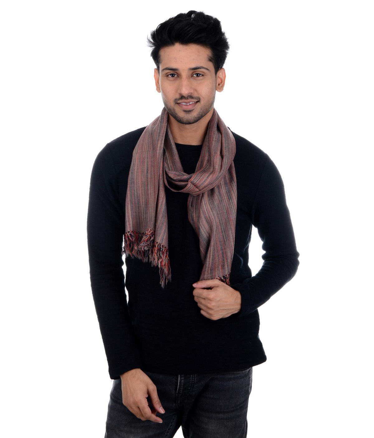 Handwoven Muffler Multi Pure Wool