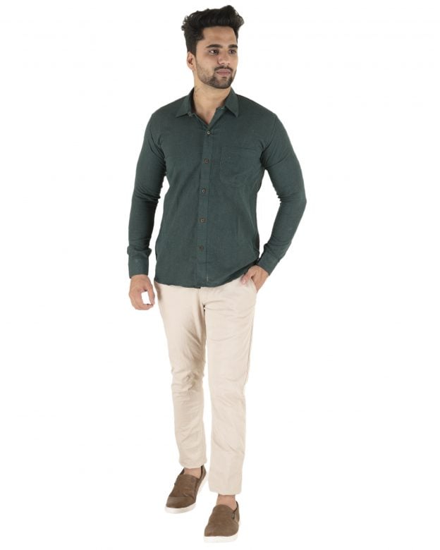 Cotton Green Regular Fit Long Sleeve Shirt