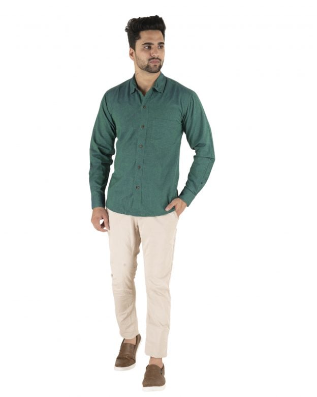 Cotton Green Regular Fit Long Sleeve Shirt