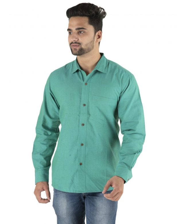 Cotton Green Regular Fit Long Sleeve Shirt - S