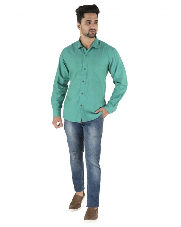 Cotton Green Regular Fit Long Sleeve Shirt