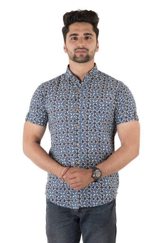Half Sleeve Printed Casual Shirt
