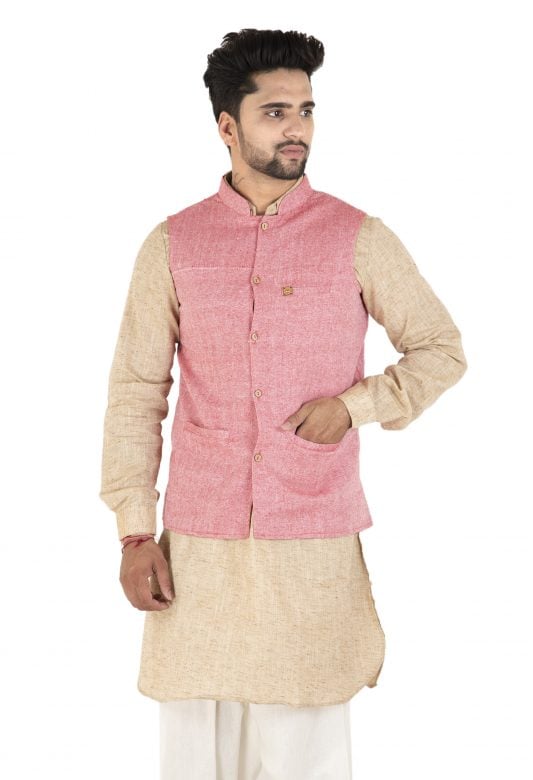 Pink Linen Modi Jacket