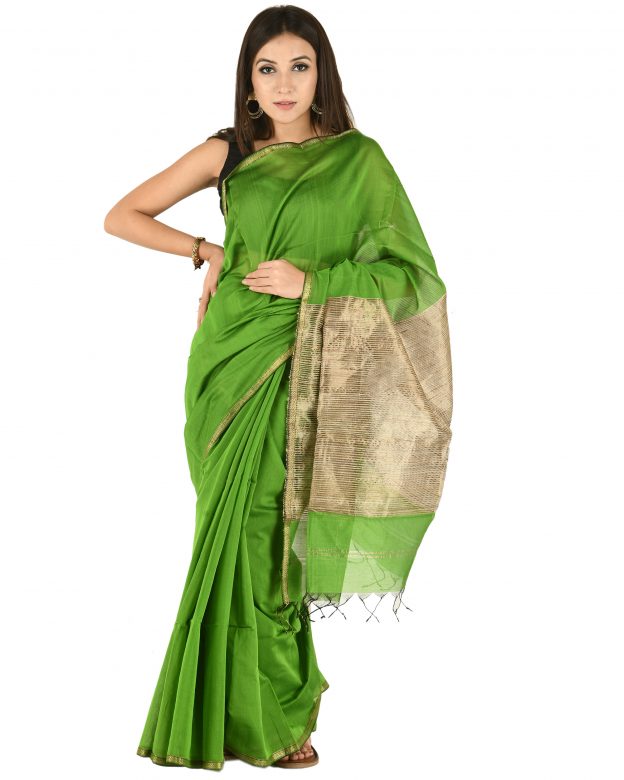 Cotton Multicolor Free Size Handmade Saree