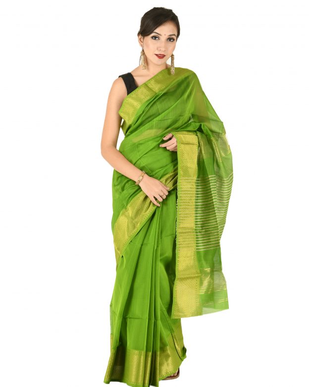 Maheshwari Zari Border Kosa Pallu Saree