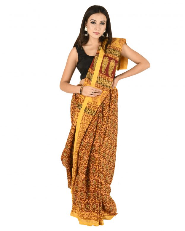 Maheshwari Bagh Print Saree