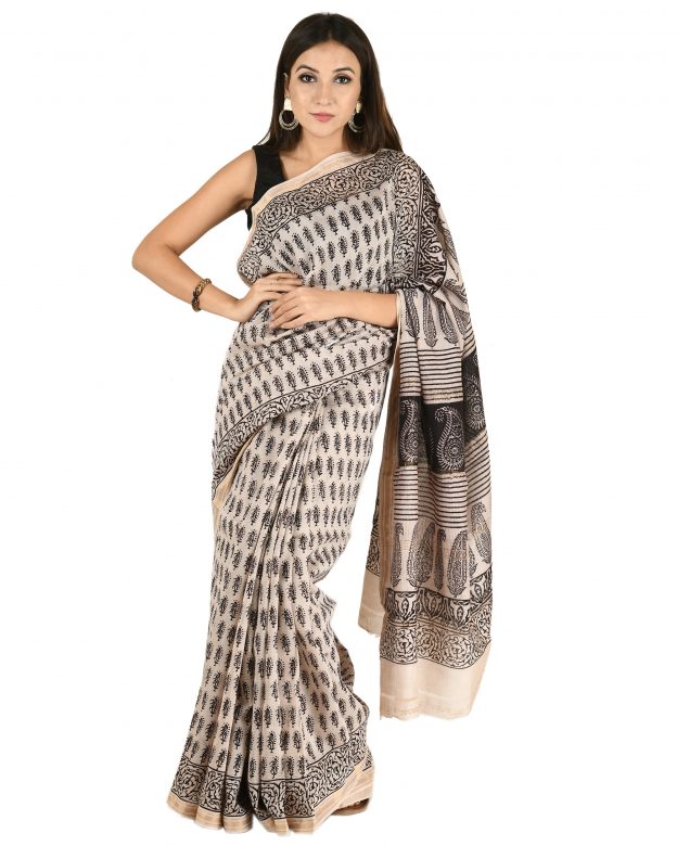 Maheshwari Bagh Print Saree