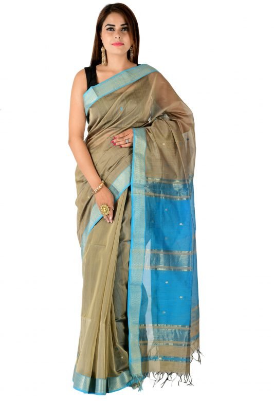 Maheshwari Buti Border Saree