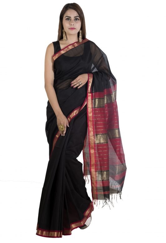 Maheshwari Rasta Border Saree