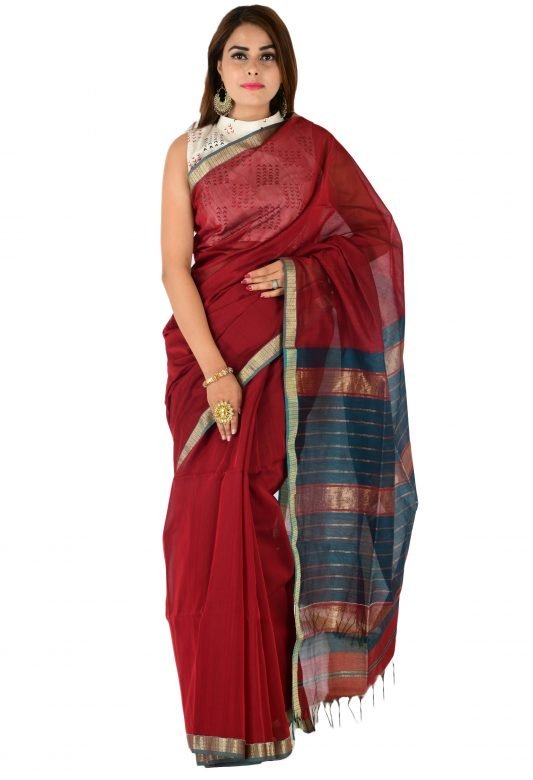 Maheswari Rasta Border Saree