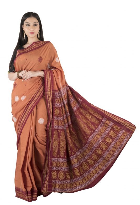 Women's Cotton Silk Saree with Blouse Piece