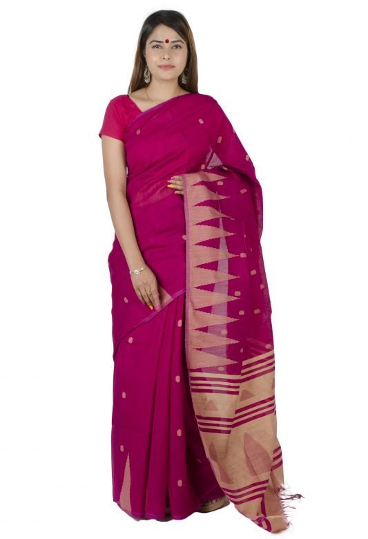 Multi-Coloured Cotton Silk Saree