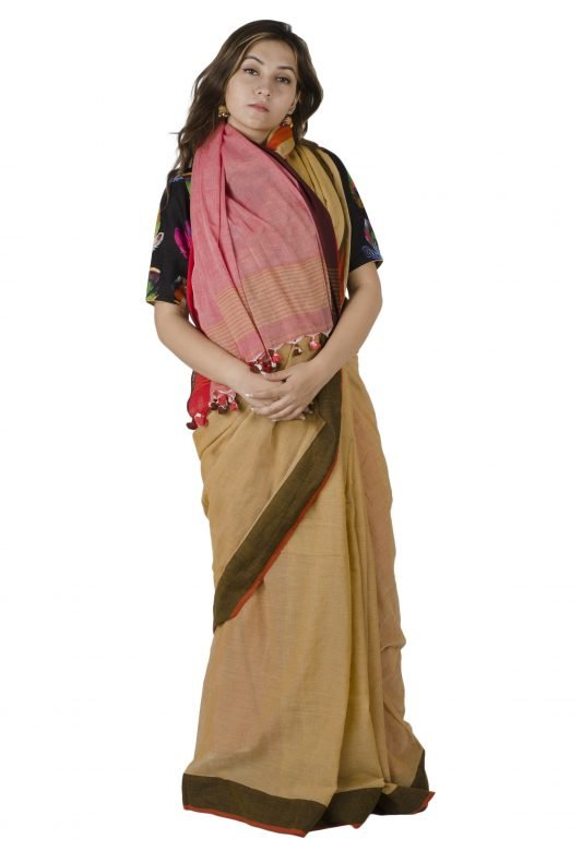Multi-Coloured Cotton Saree